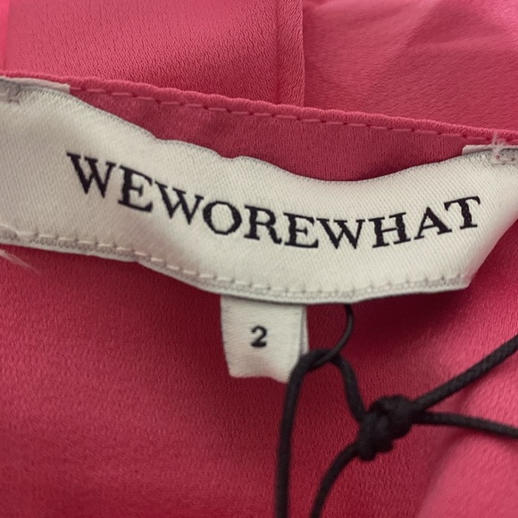 WeWoreWhat NEW 90's Inspired Coquette Indie Sleeze Pink Midi Slip Dress Size 2 - Picture 8 of 11